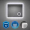 Liz 80 Spiegel mit LED-Beleuchtung