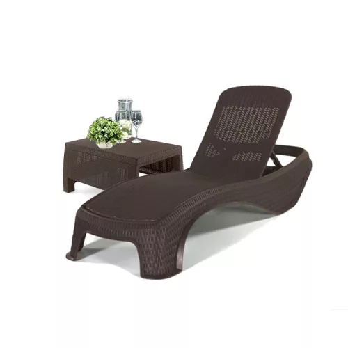 Liegestuhlset für den Atlantikgarten mit Tisch Korfu