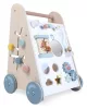 Kinderwagen aus Holz mit beweglichen Elementen