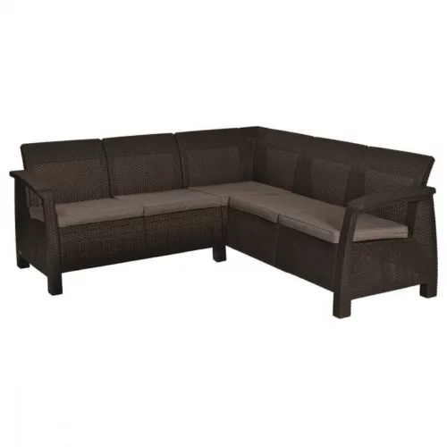 Korfu Relax künstliche Rattan-Gartenecke