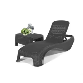 Liegestuhlset für den Atlantikgarten mit Tisch Korfu