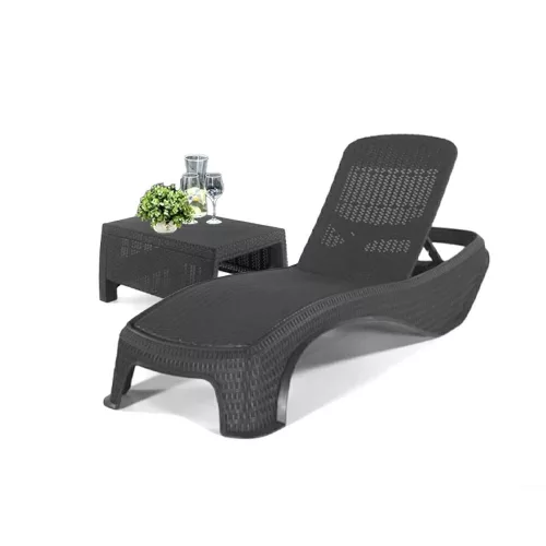 Liegestuhlset für den Atlantikgarten mit Tisch Korfu