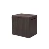 City Kunststoff-Gartenbehälter 113L braun