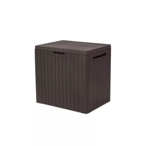 City Kunststoff-Gartenbehälter 113L braun