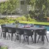 Julie Doppelter Kunststoff-Gartentisch