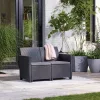 Claire 2-Sitzer Kunst-Rattan-Gartensofa
