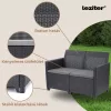 Claire 2-Sitzer Kunst-Rattan-Gartensofa