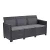 Claire 3-Sitzer Kunst-Rattan-Gartensofa