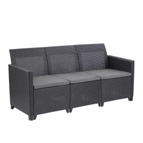 Claire 3-Sitzer Kunst-Rattan-Gartensofa
