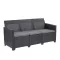 Claire 3-Sitzer Kunst-Rattan-Gartensofa