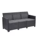 Claire 3-Sitzer Kunst-Rattan-Gartensofa