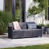 Claire 3-Sitzer Kunst-Rattan-Gartensofa
