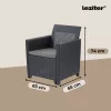 Claire 5-Sitzer-Gartenmöbelset mit Kissentisch