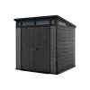 Cortina 7x7 Kunststoff-Gartenhaus grau