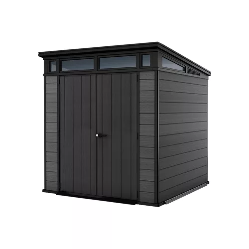 Cortina 7x7 Kunststoff-Gartenhaus grau