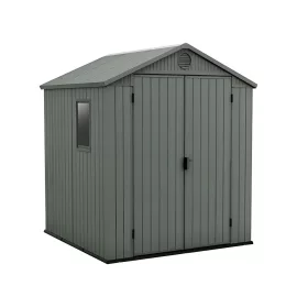 Darwin 6x6 Kunststoff-Gartenhaus grün
