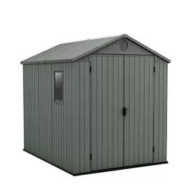 Darwin 6x8 Kunststoff-Gartenhäuschen grün