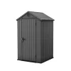 Darwin 4x4 Kunststoff-Gartenhaus grau