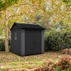 Newton 2.0 7x7,5 Kunststoff-Gartenhaus grau