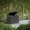 Kentwood Kunststoff-Gartenbehälter 190L anthrazit
