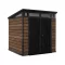 Signature PENT 7X7 Kunststoff-Gartenhaus Nussbaum