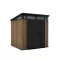 Signature PENT 7x7 Kunststoff-Gartenhaus Venedig braun