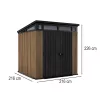 Signature PENT 7x7 Kunststoff-Gartenhaus Venedig braun