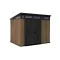 Signature PENT 9x7 Kunststoff-Gartenhaus Venedig braun