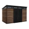 Signature PENT 11x7 Kunststoff-Gartenhaus Nussbaum