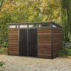 Signature PENT 11x7 Kunststoff-Gartenhaus Nussbaum