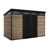 Signature PENT 11x7 Kunststoff-Gartenhaus Eschenholz