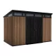 Signature PENT 11x7 Kunststoff-Gartenhaus Venedig braun