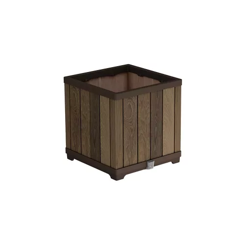 Dekorativer quadratischer Blumenkasten aus Kunststoff 61 L