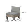 Elements Signature 1-Sitzer Gartensofa in Esche