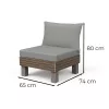 Elements Signature 1-Sitzer Gartensofa Nussbaum