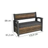 Decocoat Kunststoff-Gartenbank/Aufbewahrung 227 L