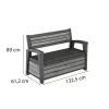 Decocoat Kunststoff-Gartenbank/Aufbewahrung 227 L