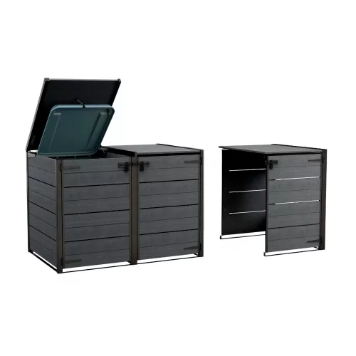 Versteckte Mülltonnenlagerung im Freien - Zubehör 240 L