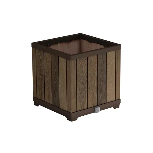 Dekorativer Blumenkasten aus Kunststoff, quadratisch 61 l