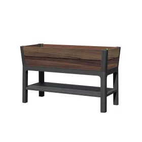 Erhöhter Kunststoff-Garteneimer Deco mit Bodenplatte 110l