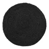 Bombay Tischset, Jutegeflecht, dunkelgrau, rund 38 cm 4 Stück