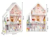 XXL Pudrowa Mansion Holzpuppenhaus 3 Etagen