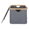 Noto-Korb, Bambus/Textil, dunkelgrau, 30x45x25 cm