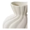 Vase, Keramik, weiß, 2St.
