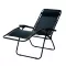 Klappbarer schwarzer Liegesessel Delux