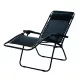 Klappbarer schwarzer Liegesessel Delux