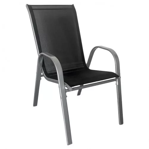 Arkadia KD Gartenstuhl schwarz