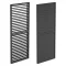 LUXE Lamellen-Seitenwand (R) 90x218cm bis zu 3 m anthrazit