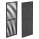 LUXE Lamellen-Seitenwand (R) 90x218cm bis zu 3 m anthrazit
