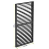 LUXE Seitenwand mit Lamellen (R) 123x218cm bis zu 4 m anthrazit